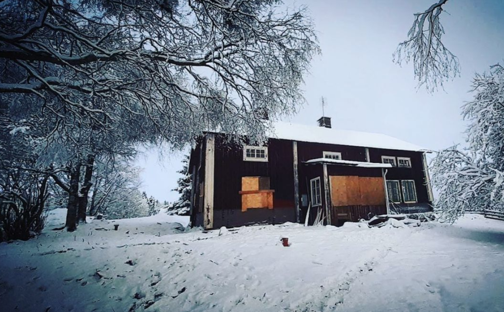 The house in winter