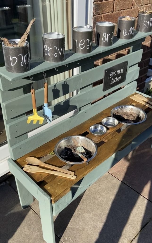 Mud kitchen for kids