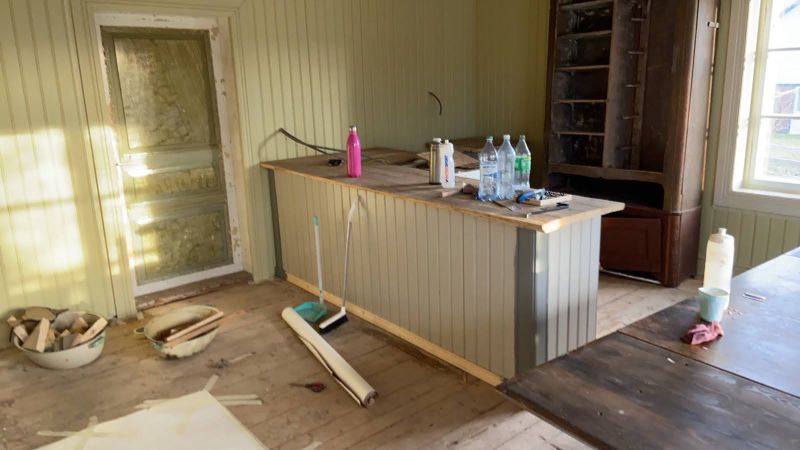 Hand made kitchen cabinets