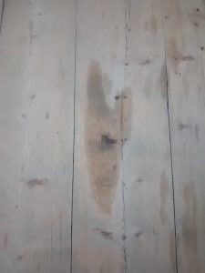 Our floor stained from linseed oil spill